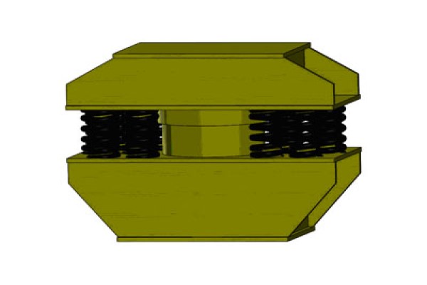 轧辊磨床隔振器(图2)